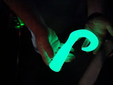 Mega Grub - 12" Tail - Green Opal Glow